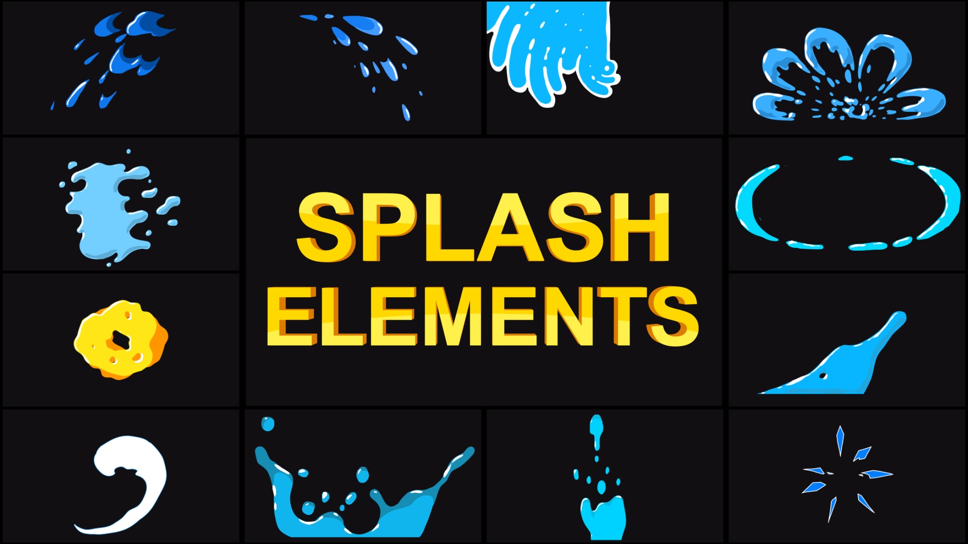 Splash Elements in 2D Assets UE Marketplace